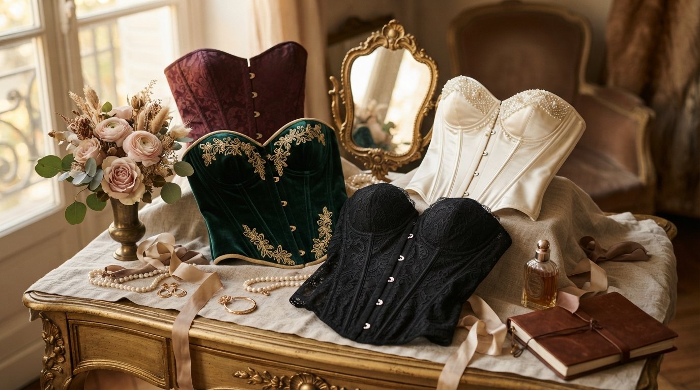 Ādas underbust korzete